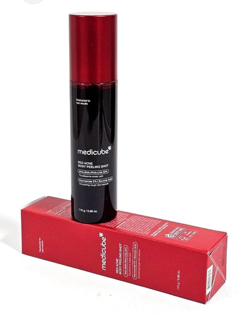 Medicube Red Body Peeling Shot Cleanser 3.88 oz 110g AHA BHA PHA LHA New